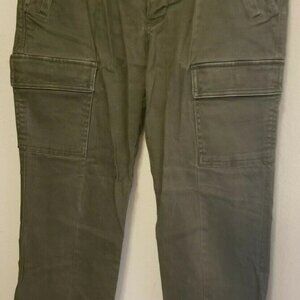 Old Navy Rockstar olive green skinny stretch cargo pants women's size 8